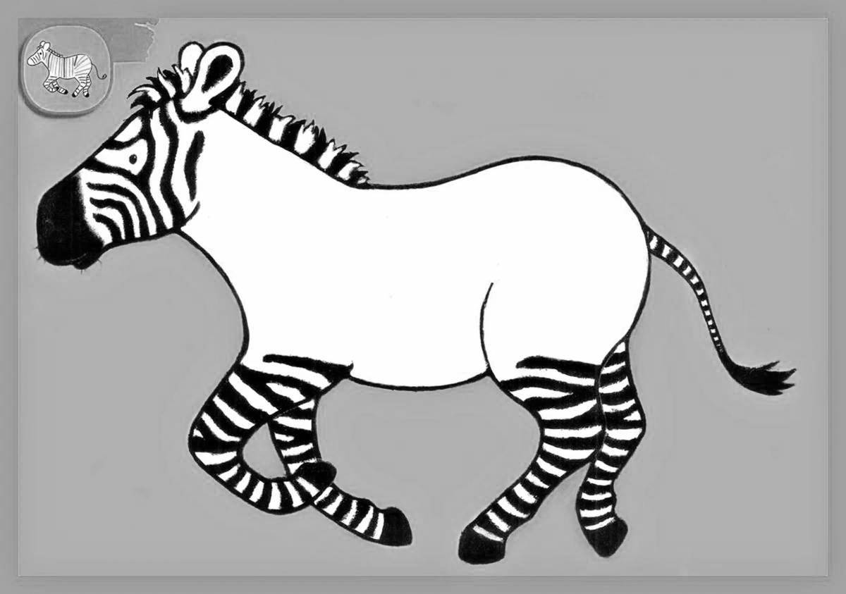 Serene coloring tiger without stripes