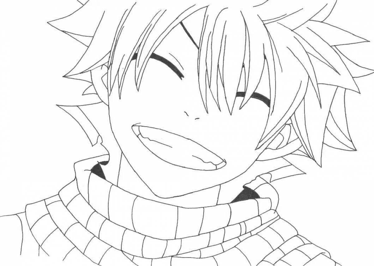 Radiant coloring page anime fairy tail