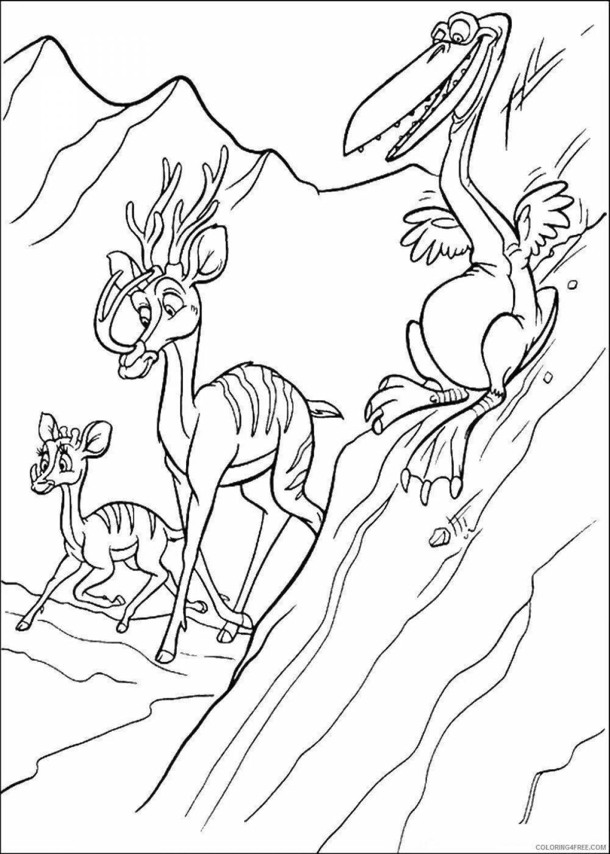 Coloring book incredible ice age 4
