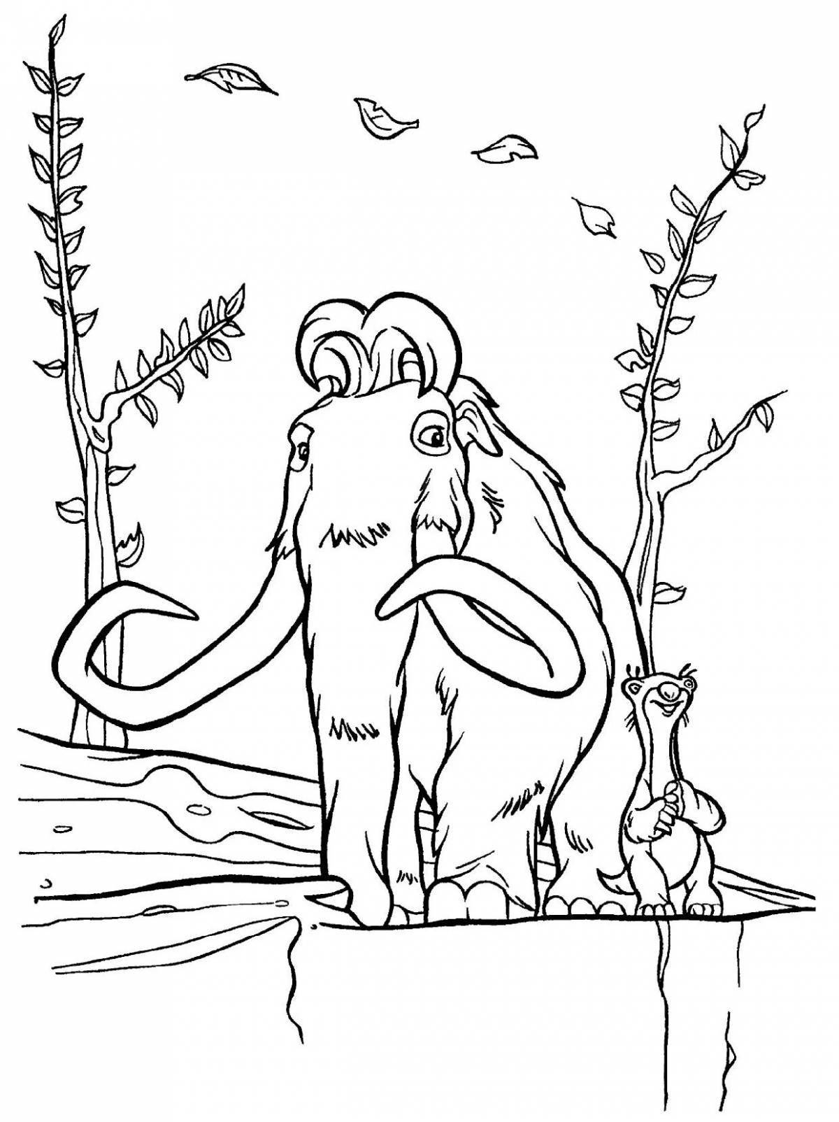 Ice Age 4 humorous coloring book