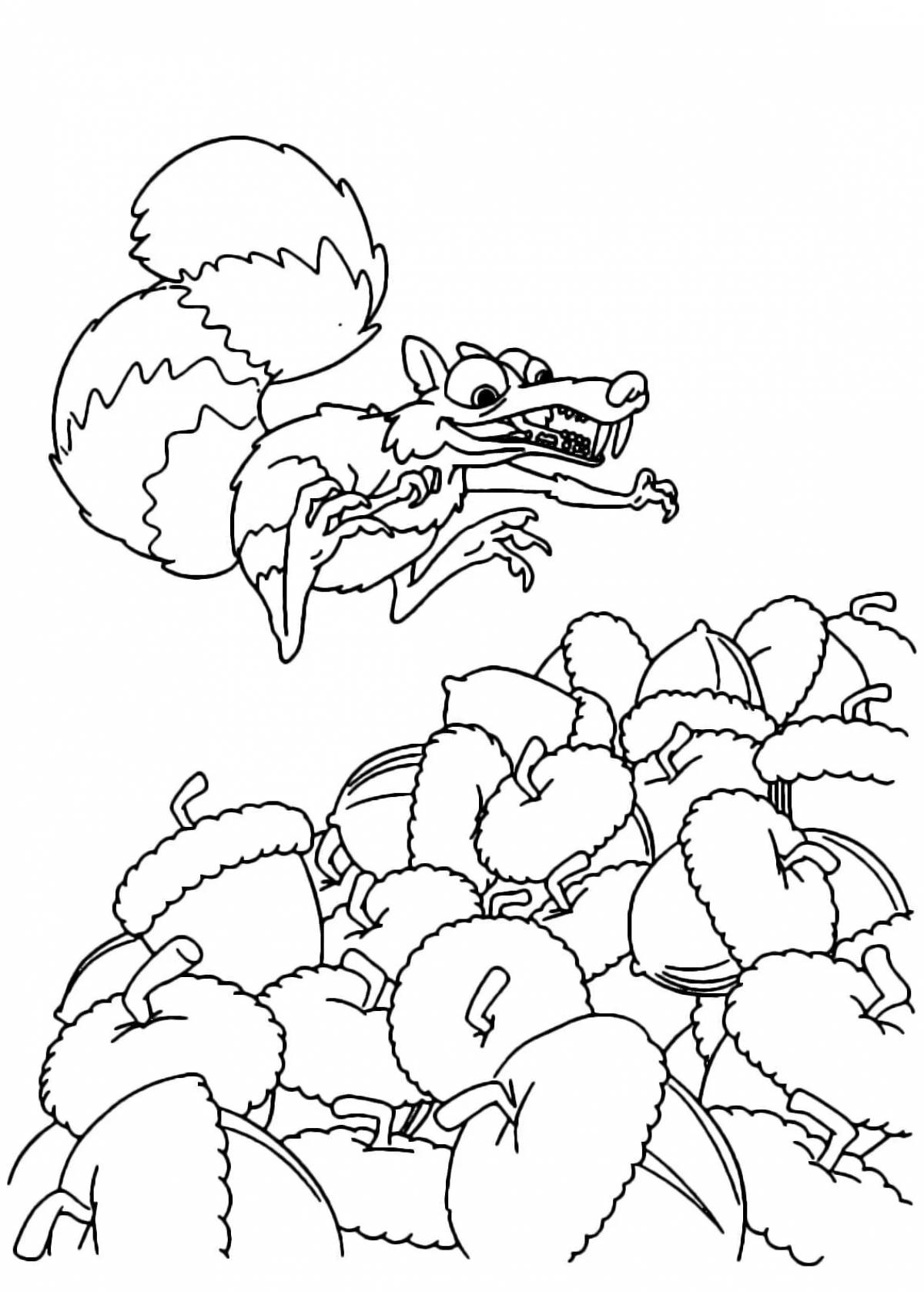 Ice age 4 coloring page