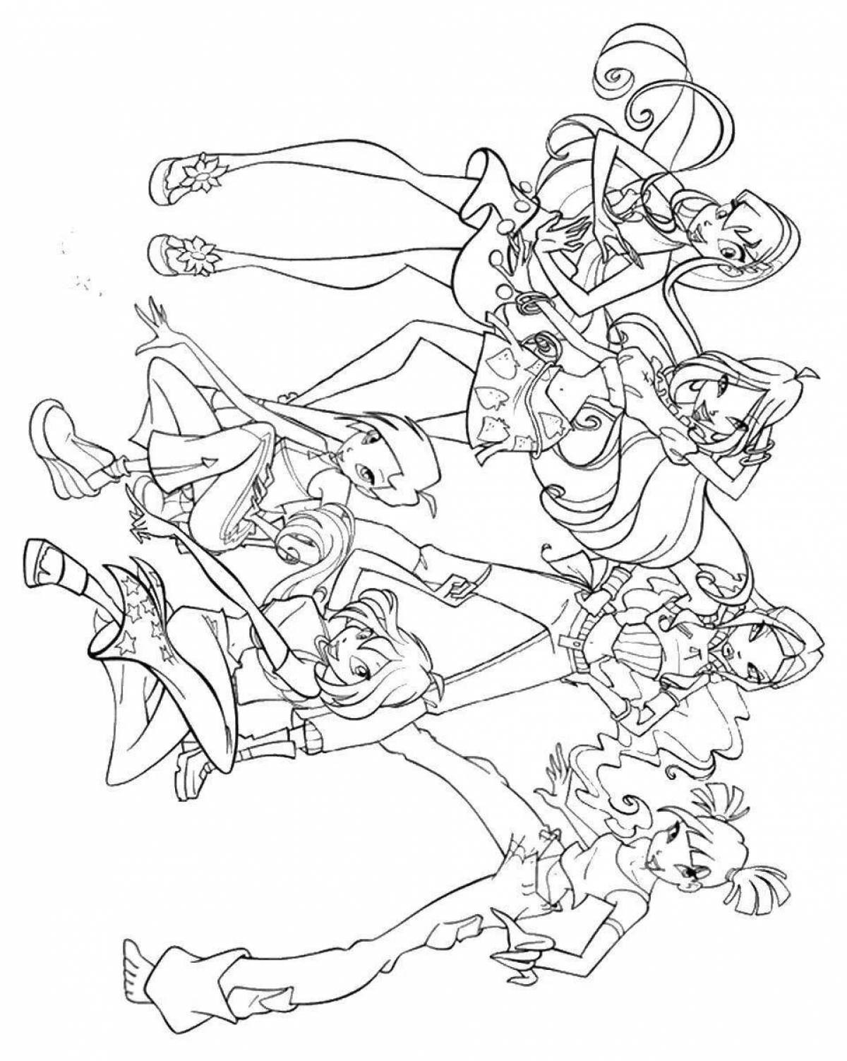 Charming winx coloring book season 1