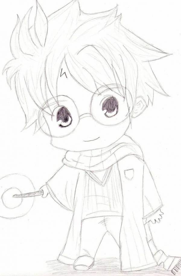 Coloring Pages Harry potter anime (37 pcs) download or print for free
