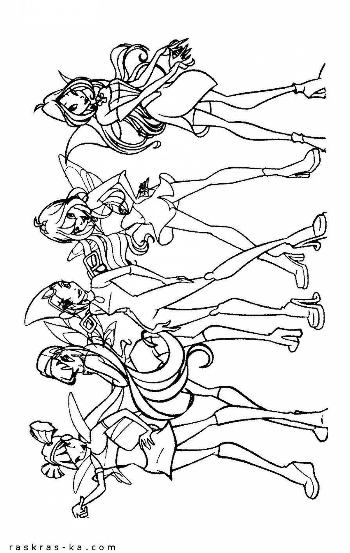 Photo Bright winx coloring season 1