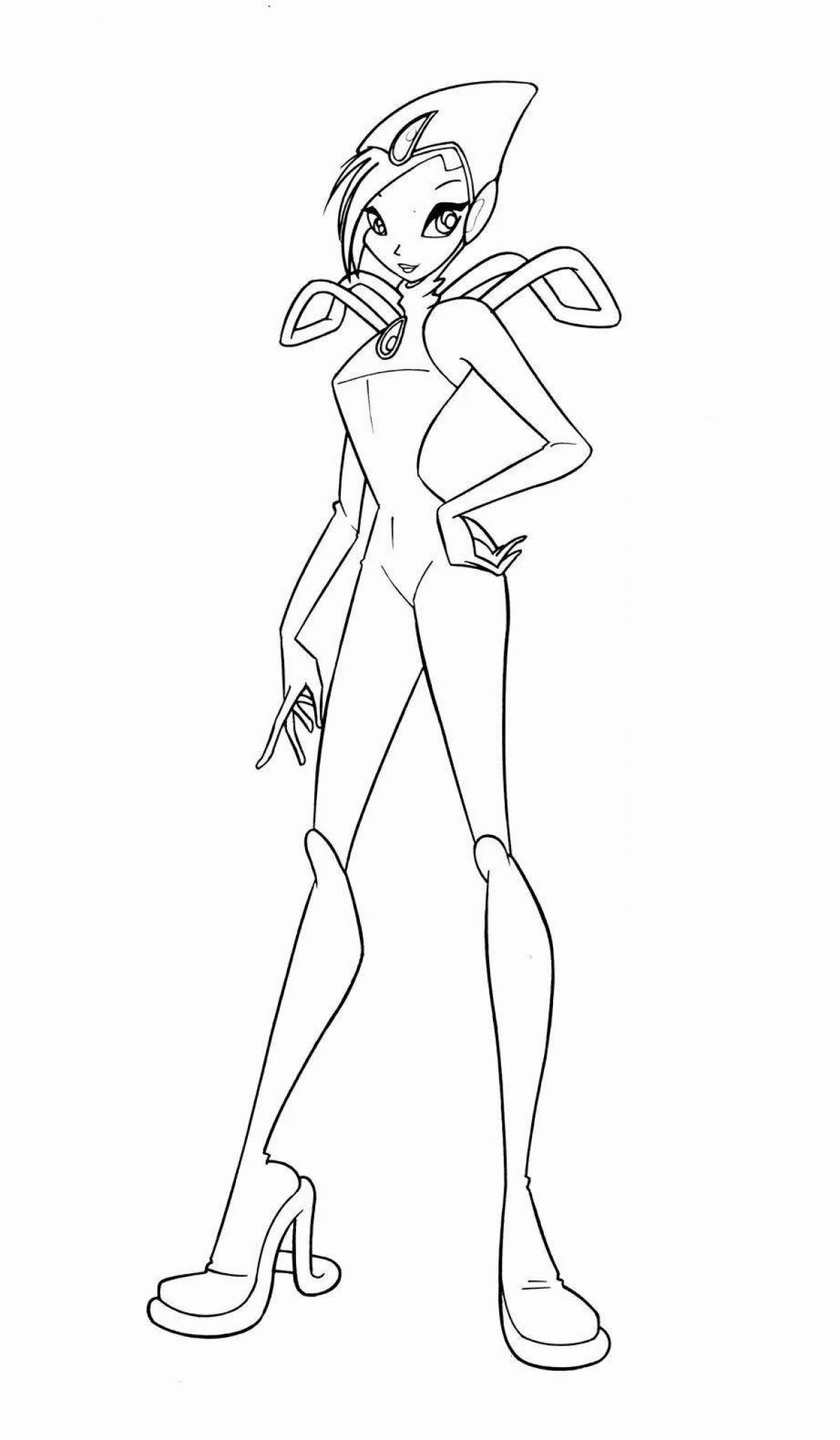 Photo Elegant winx coloring season 1