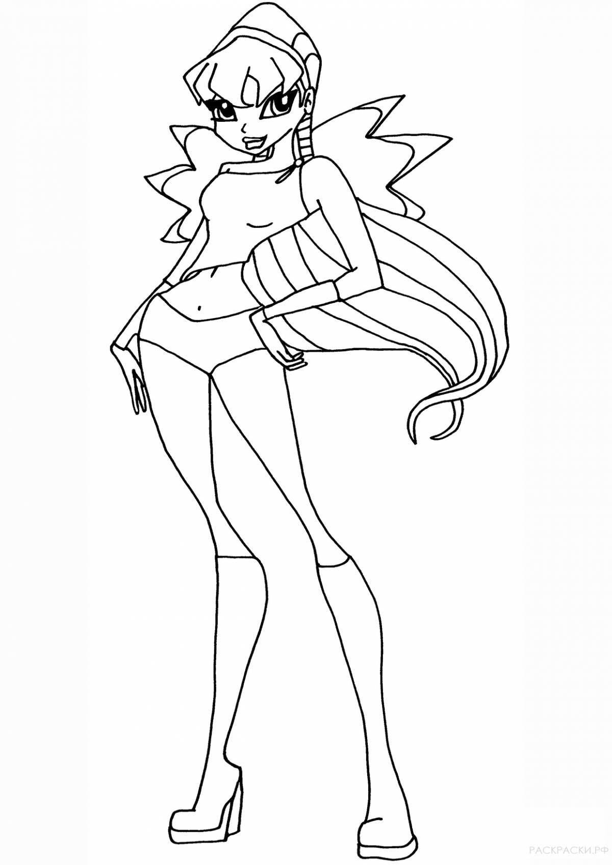 Photo Delightful winx coloring season 1