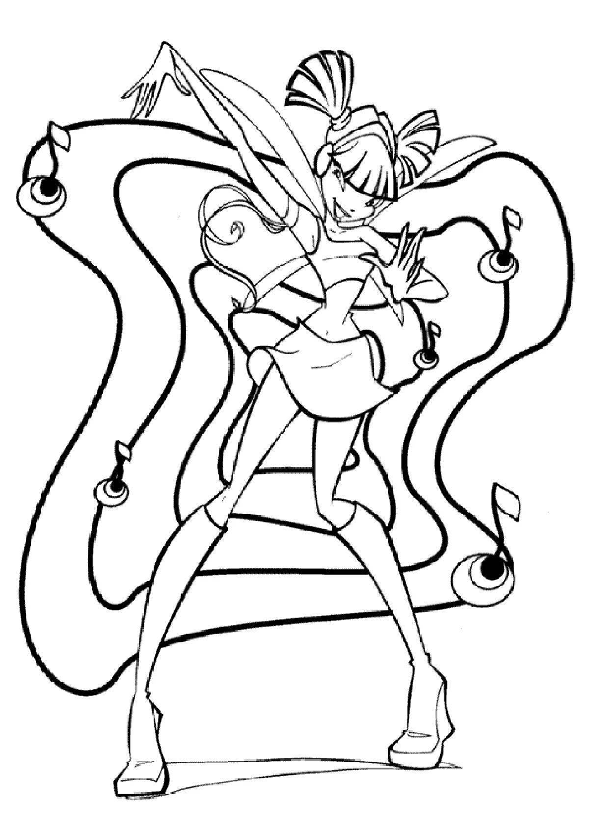 Photo Playful winx coloring season 1