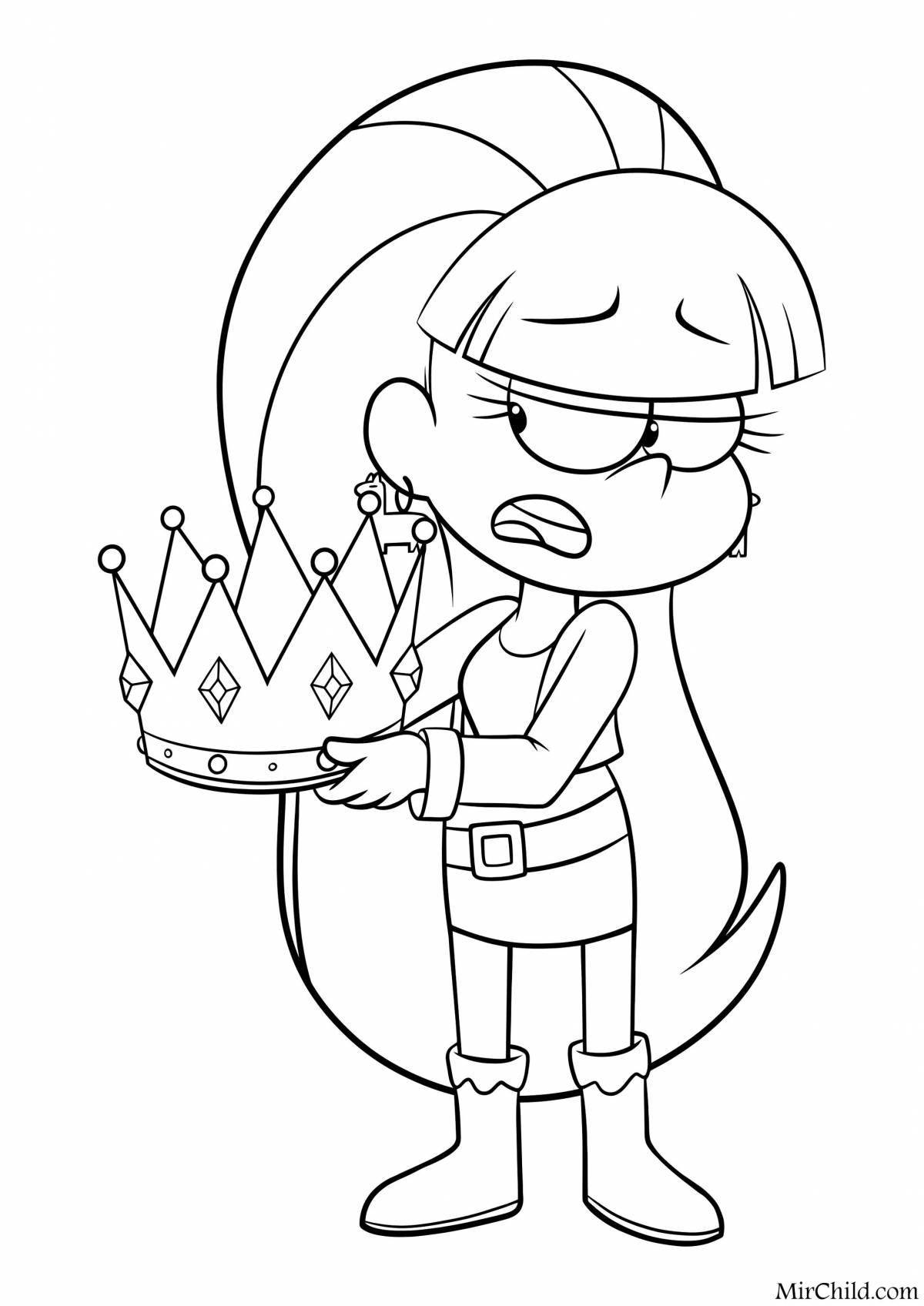 Gravity falls animated coloring page