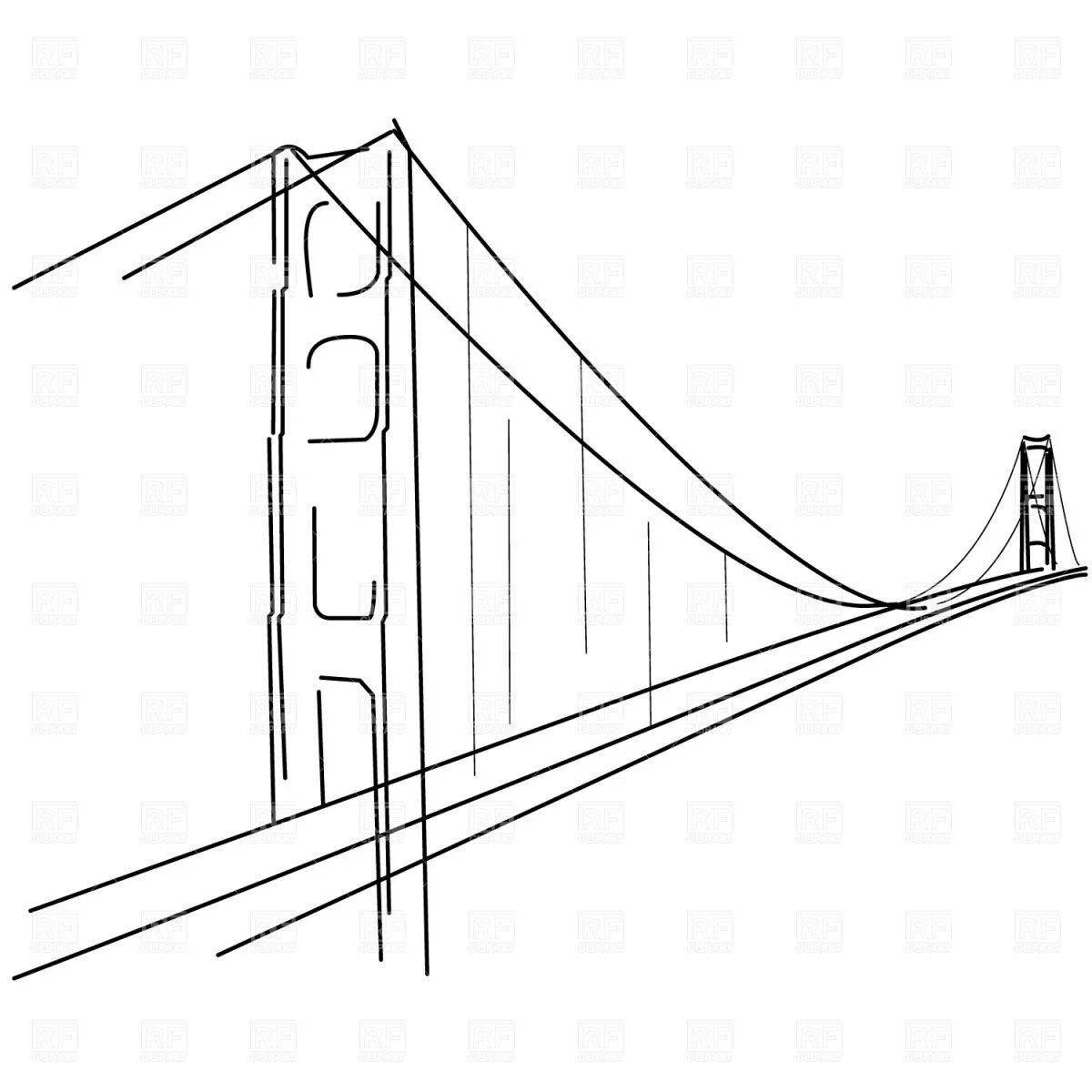 Golden Gate Bridge magnanimous coloring