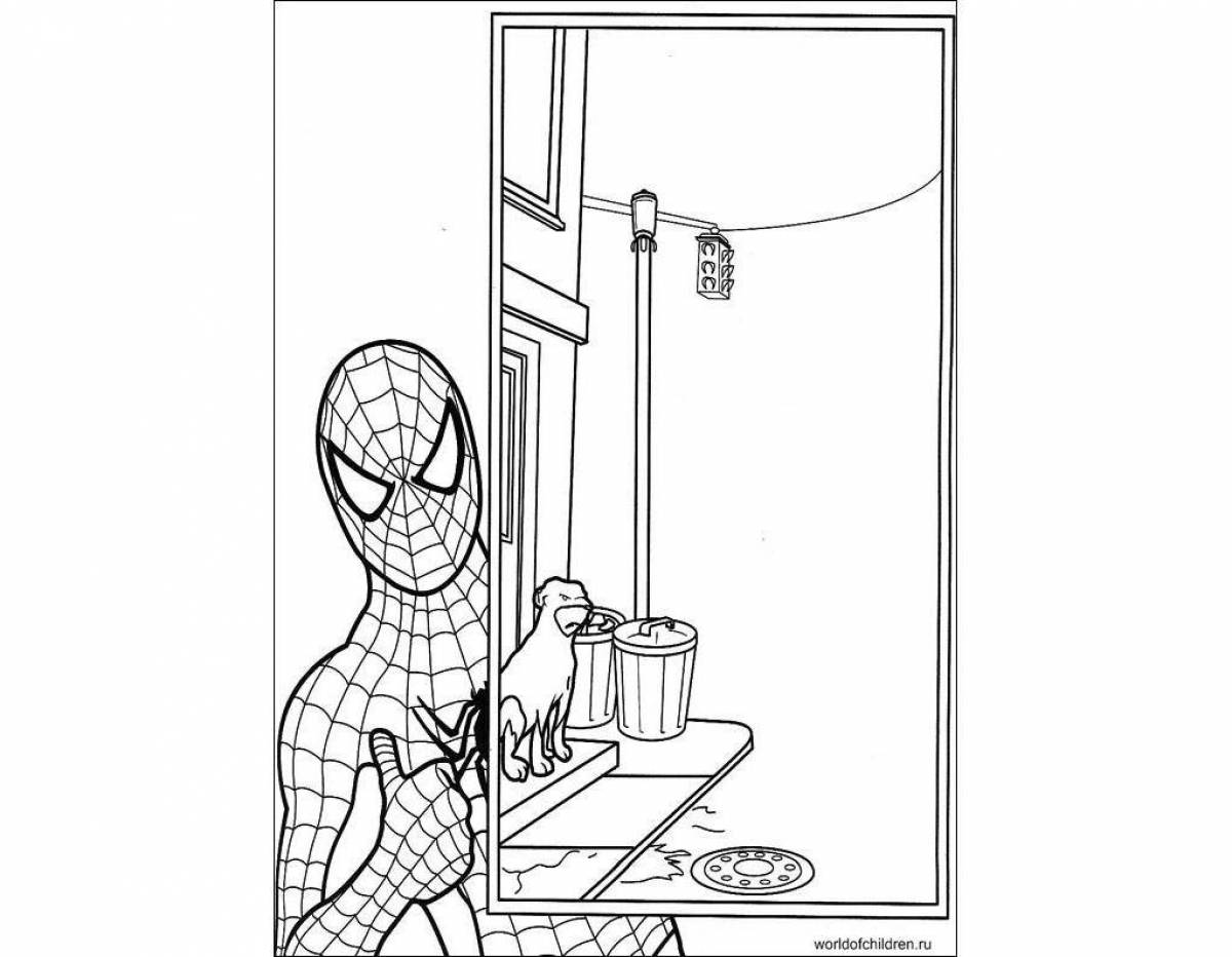 Sinful spider-man coloring ghost