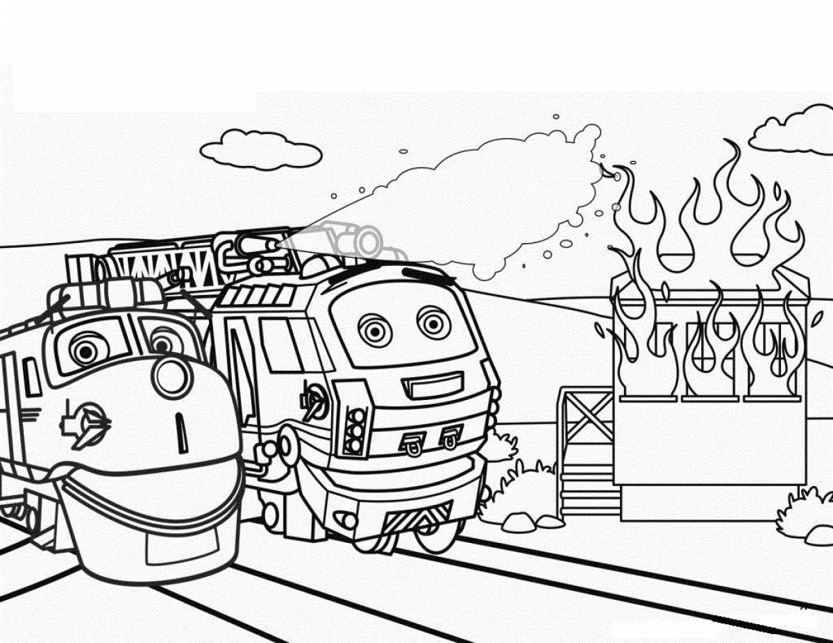 Tempting train cartoon