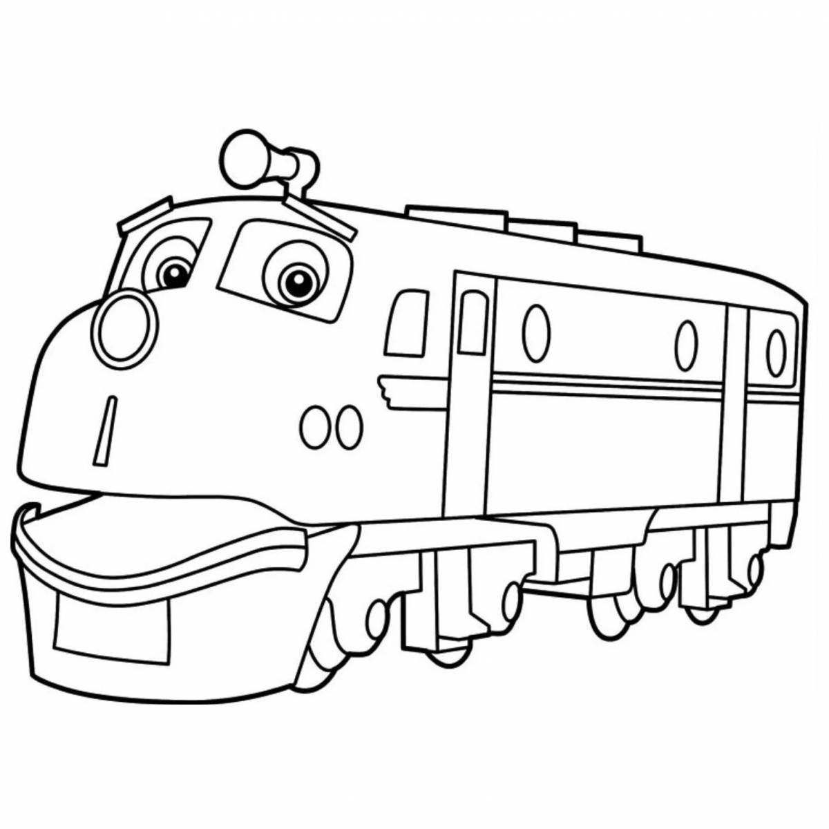 Amazing train cartoon