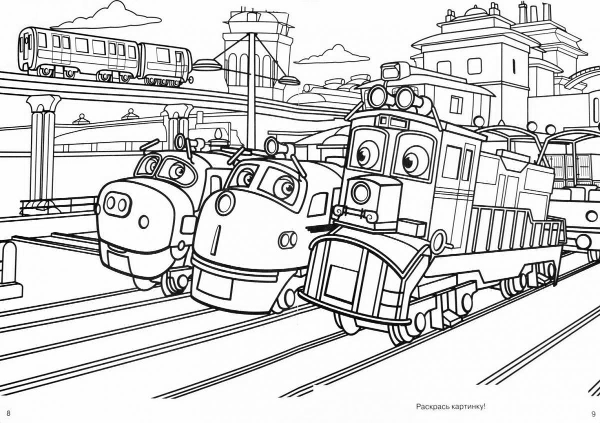 Great train cartoon