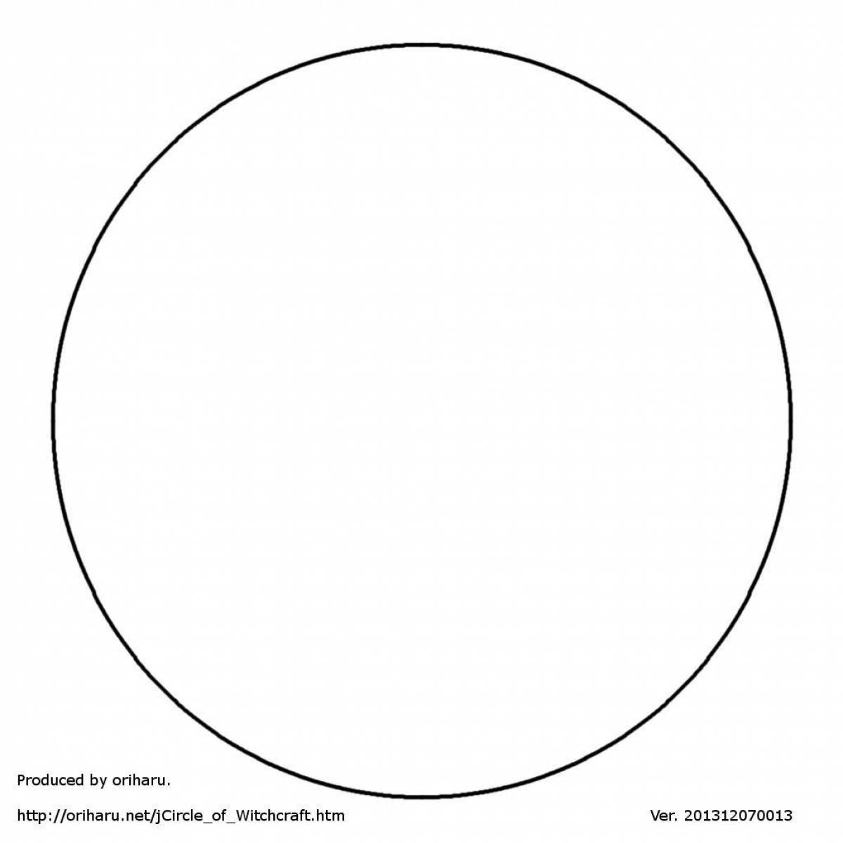 Photo Creative circle and square coloring book