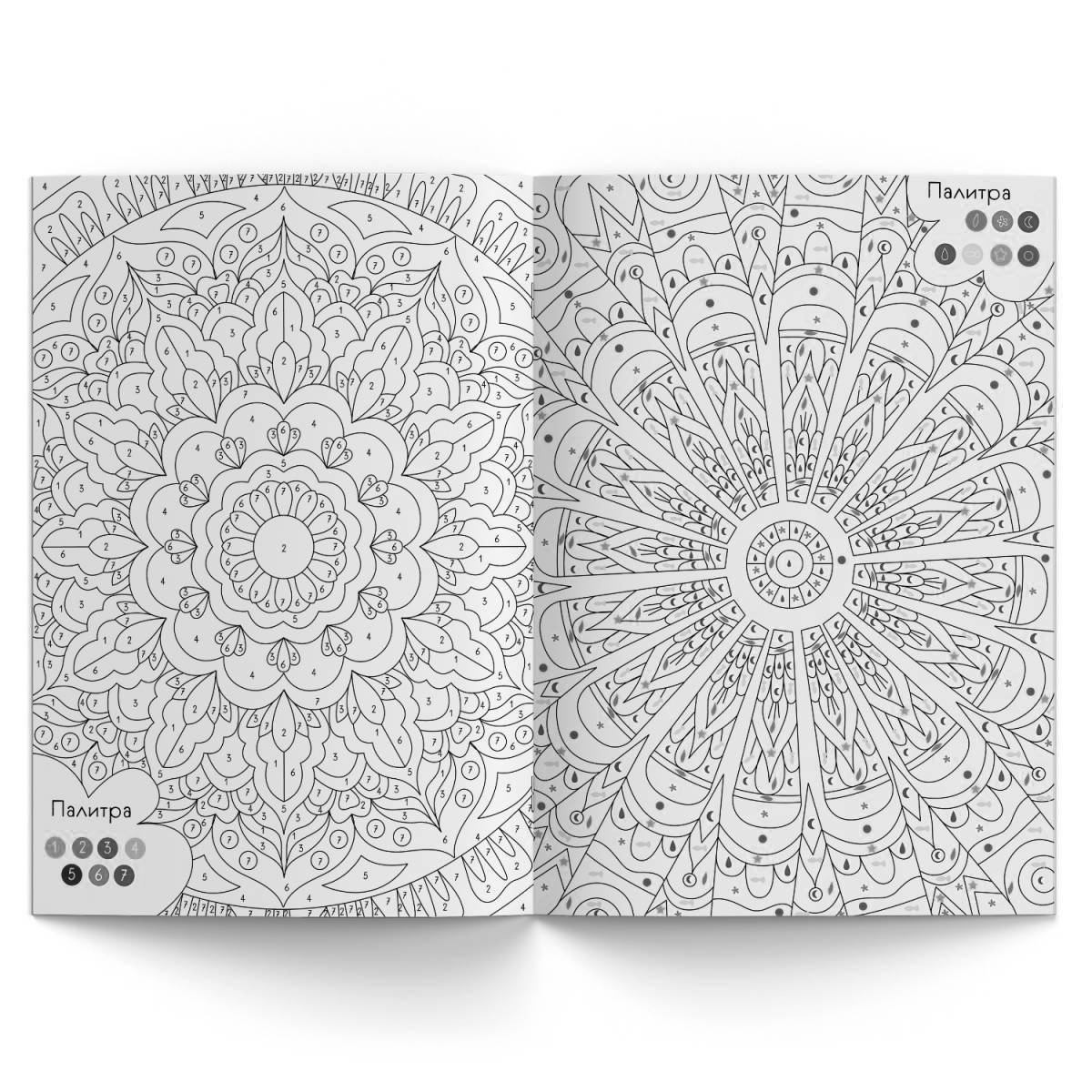Great mandala coloring by numbers