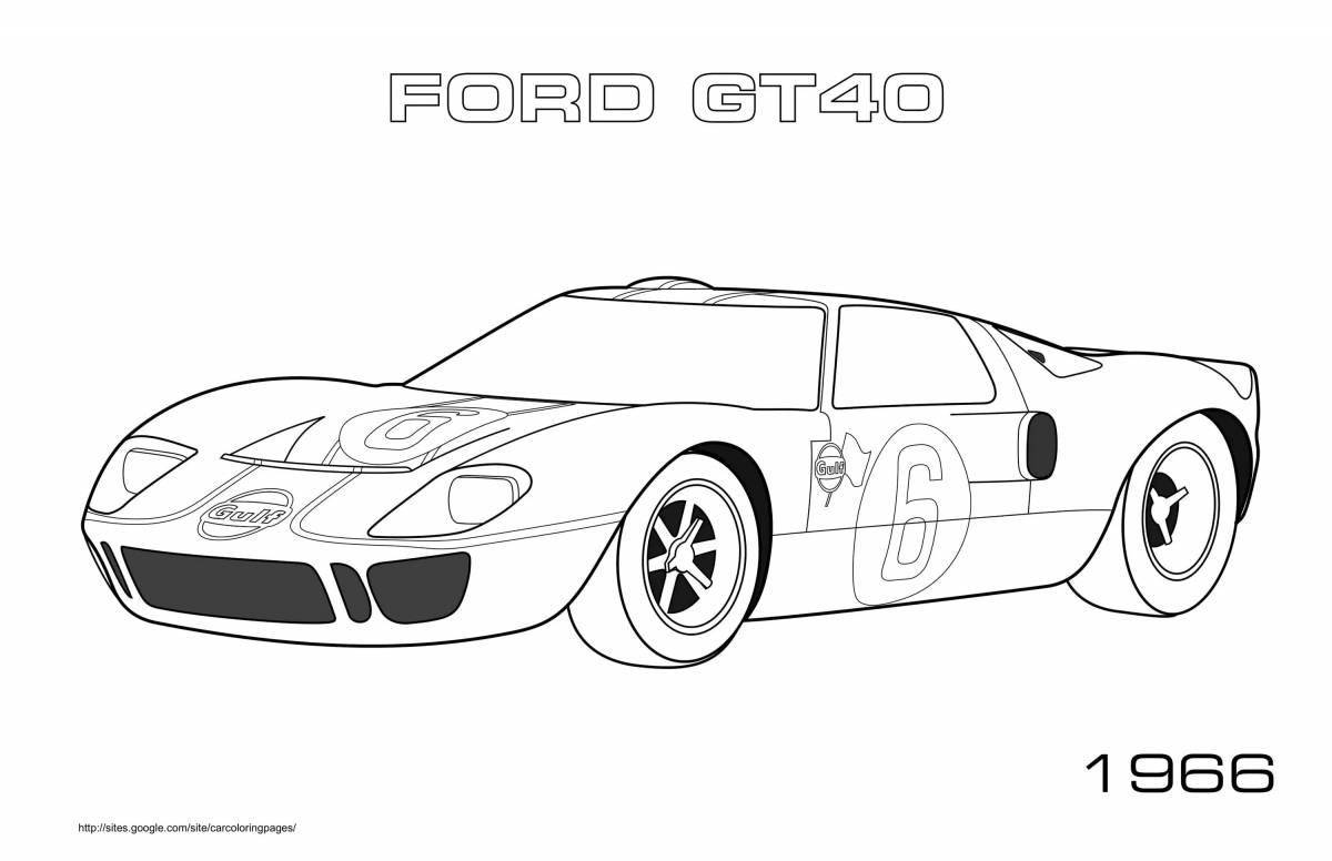 Bold need for speed coloring page