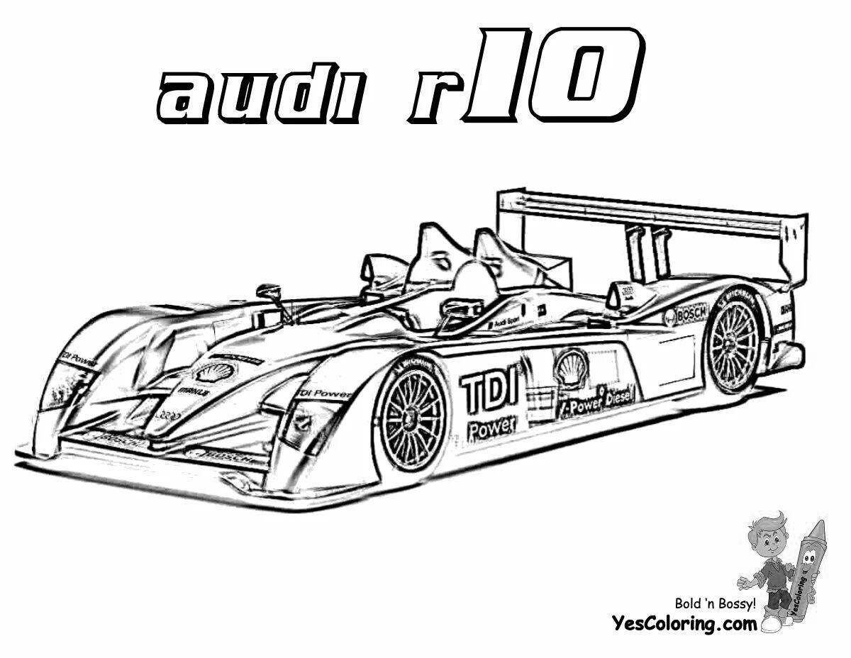 Radiant need for speed coloring page