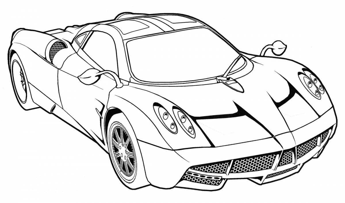 Need for speed shiny coloring page
