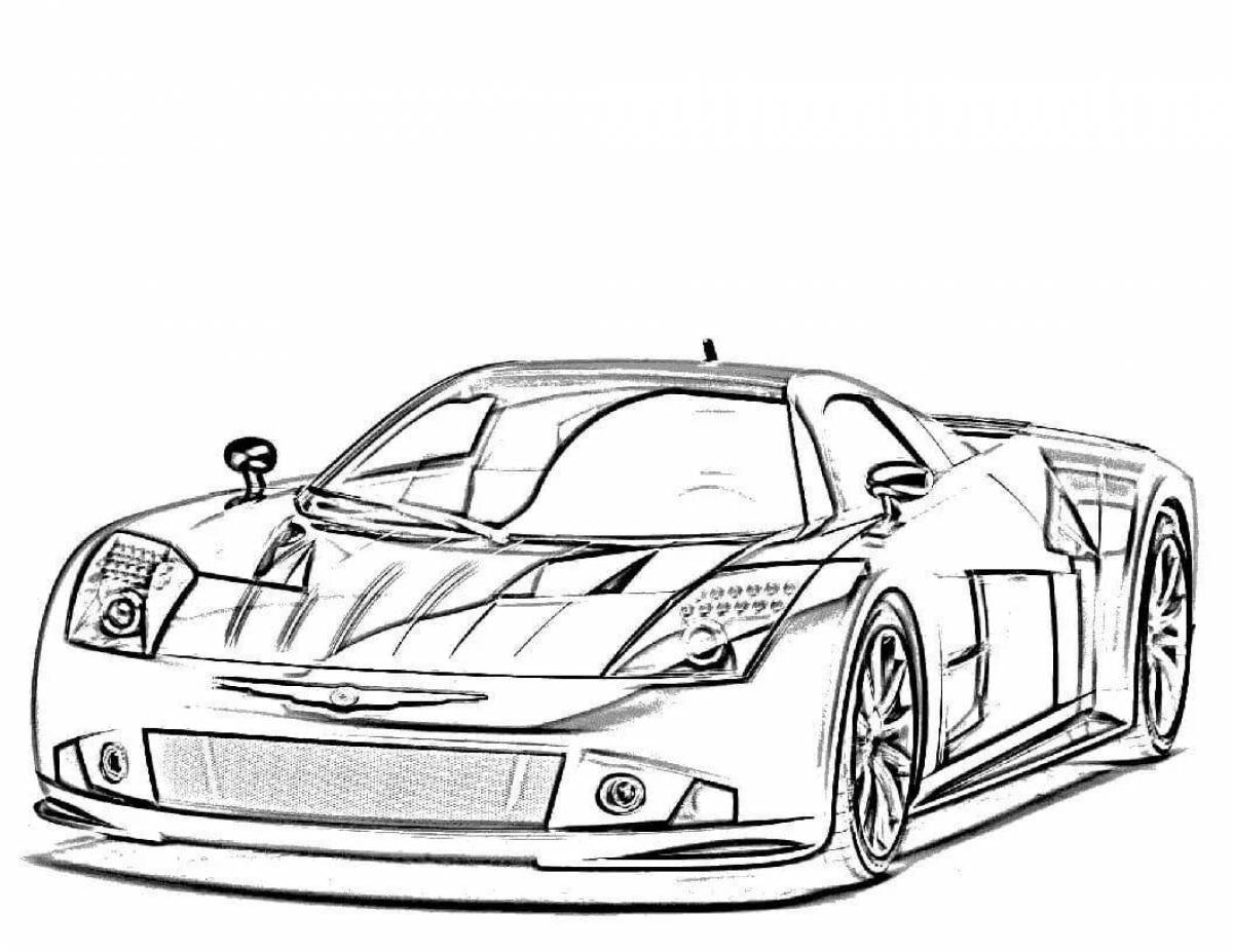 Fun coloring page need for speed