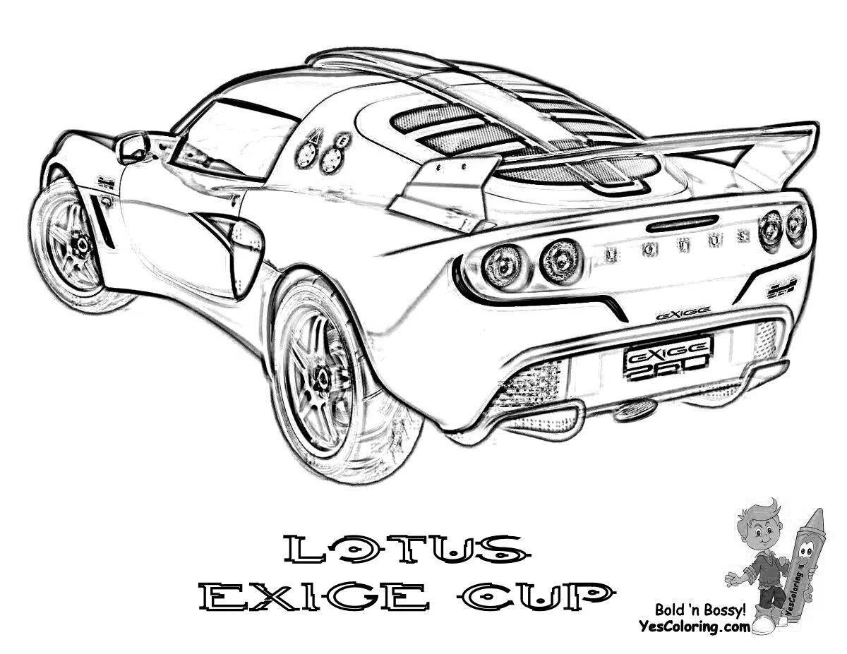Fun coloring page need for speed