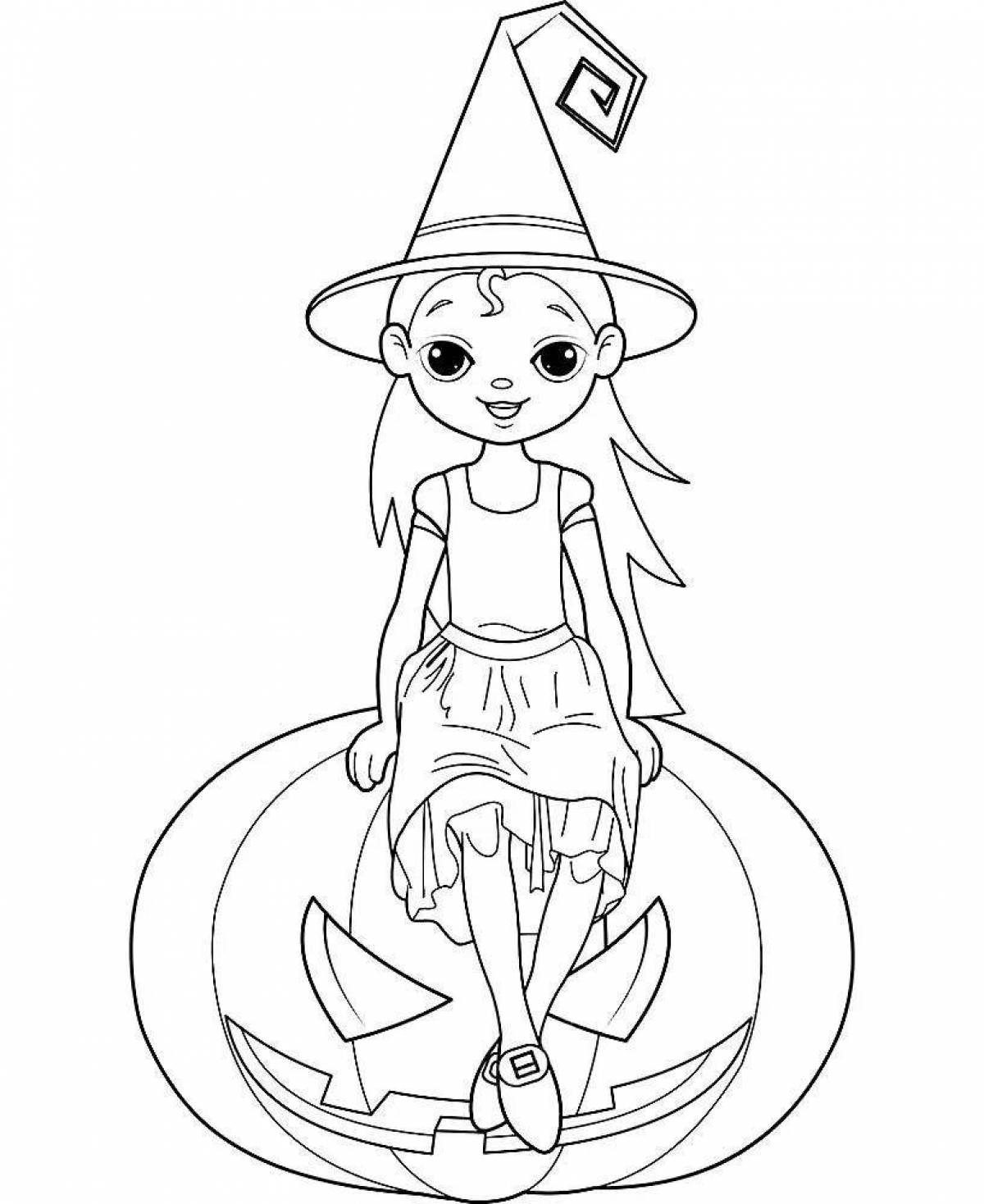 Amazing aya and witch coloring book
