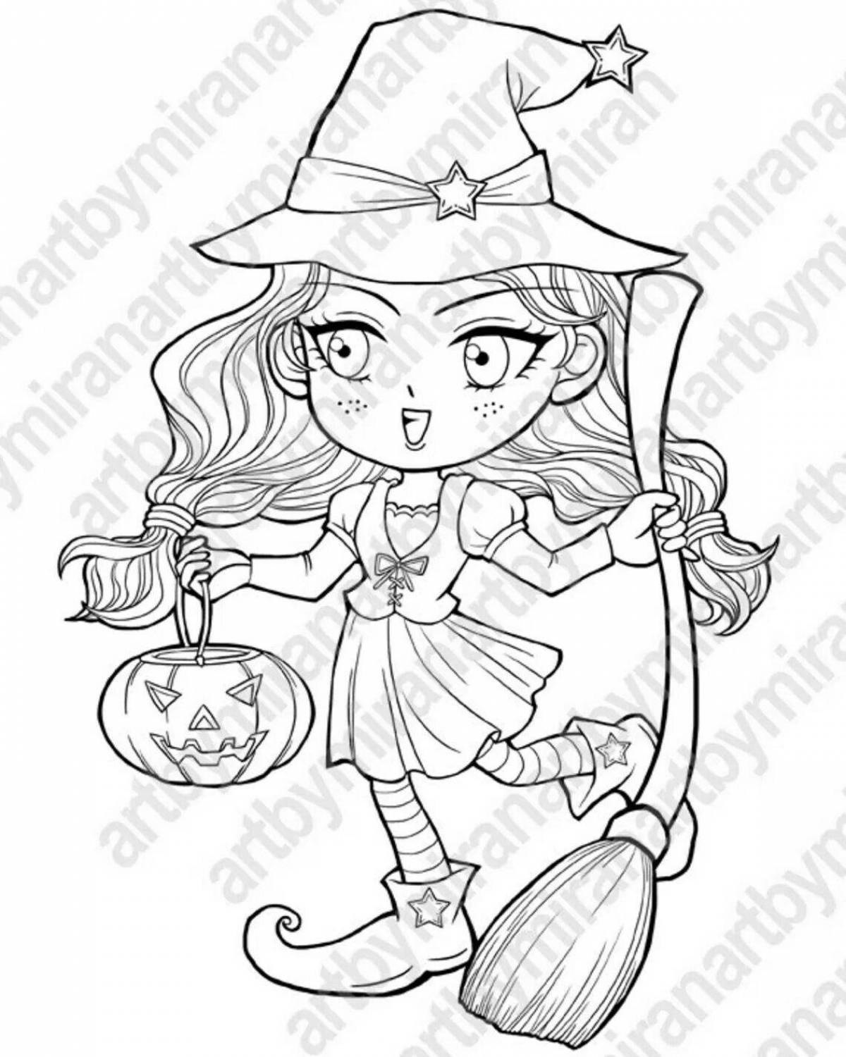 Aya and the witch incredible coloring book