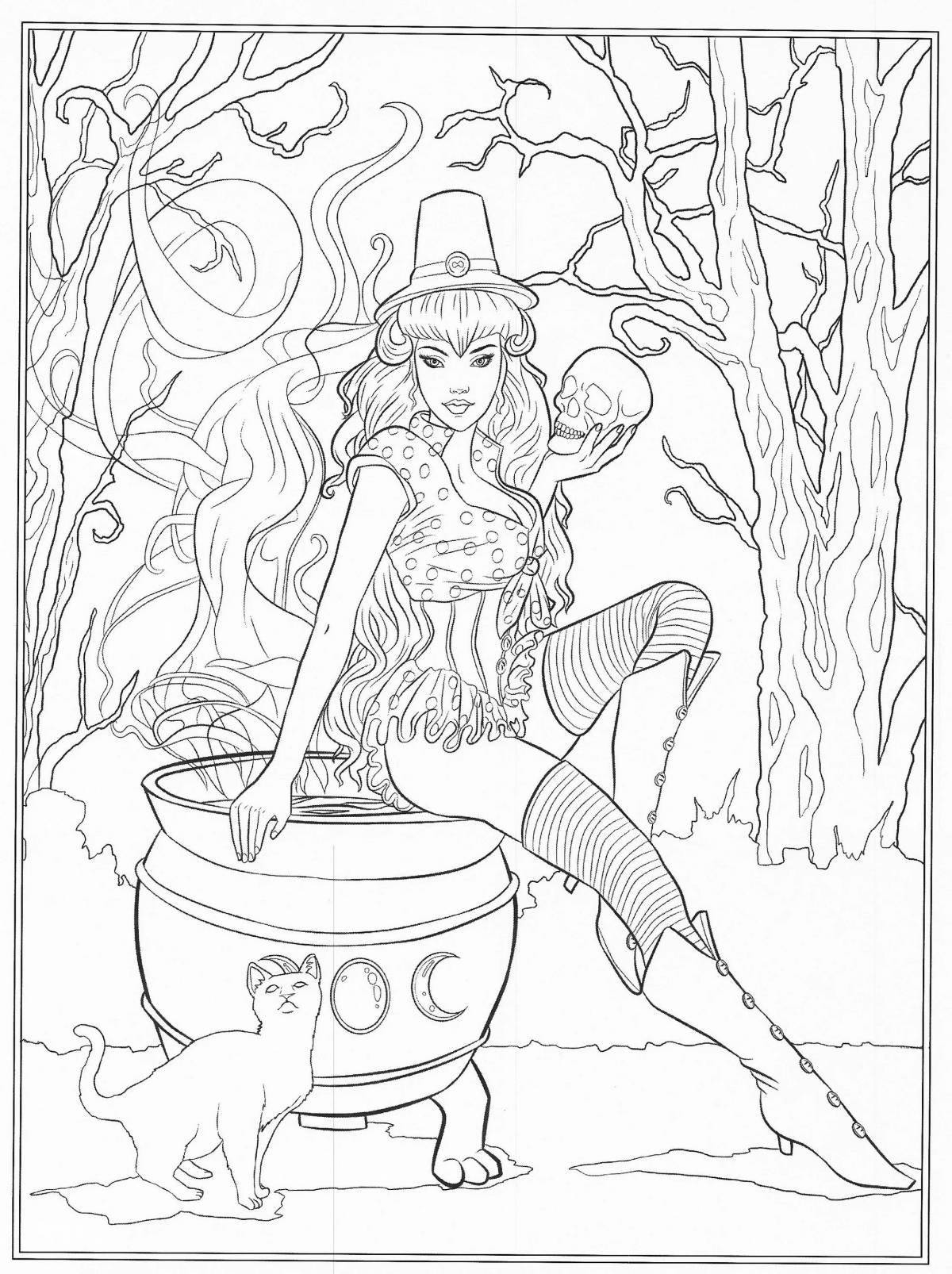 Superb aya and the witch coloring book