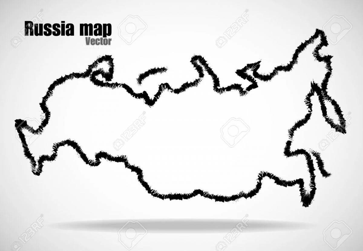 Раскраска подробная карта российской империи