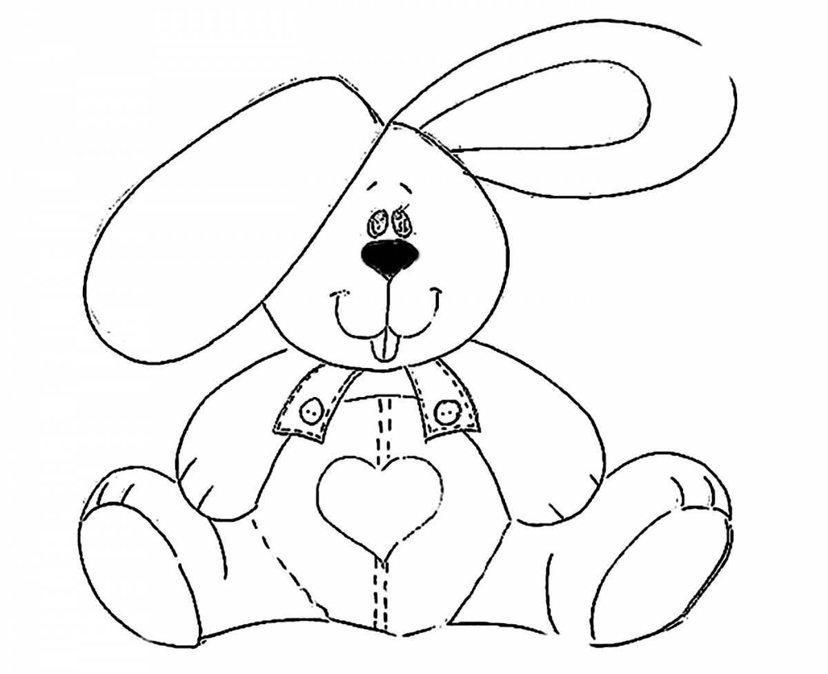 Rejected bunny bright coloring