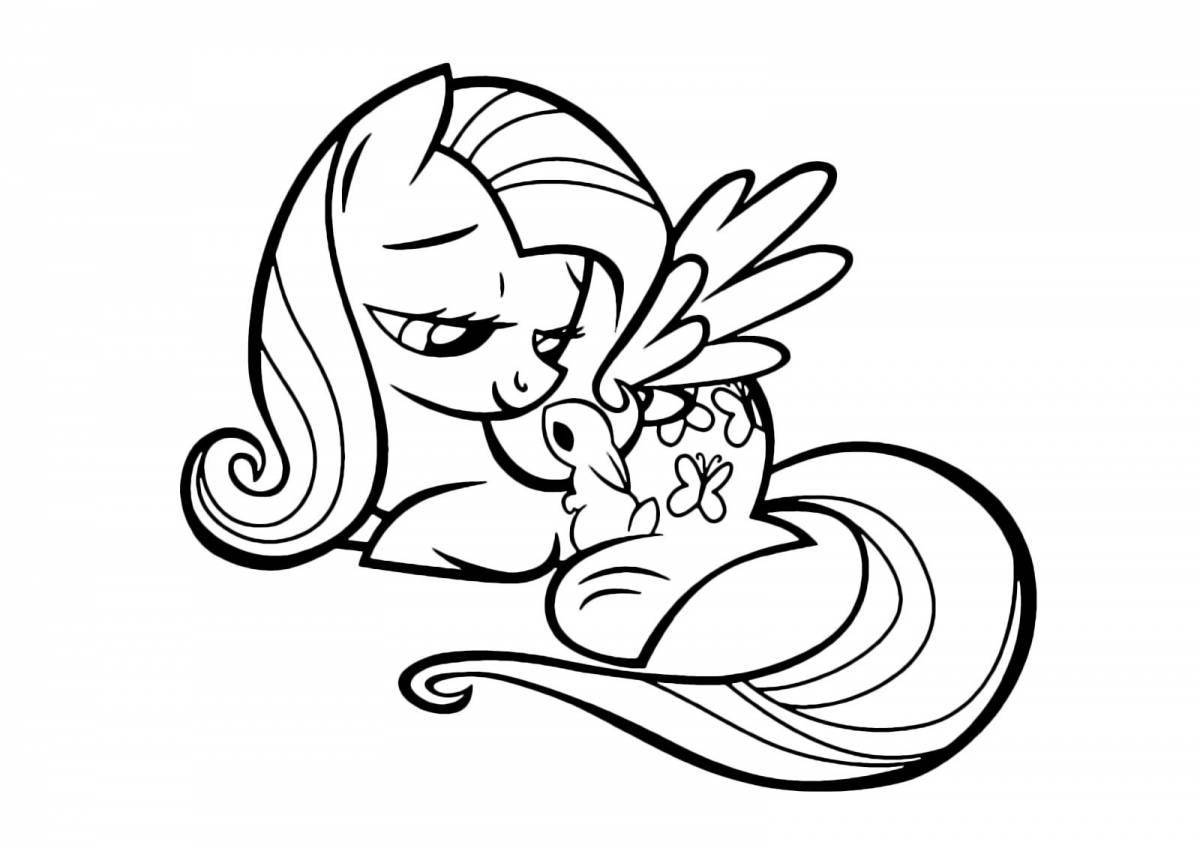 Coloring my little pony coloring page