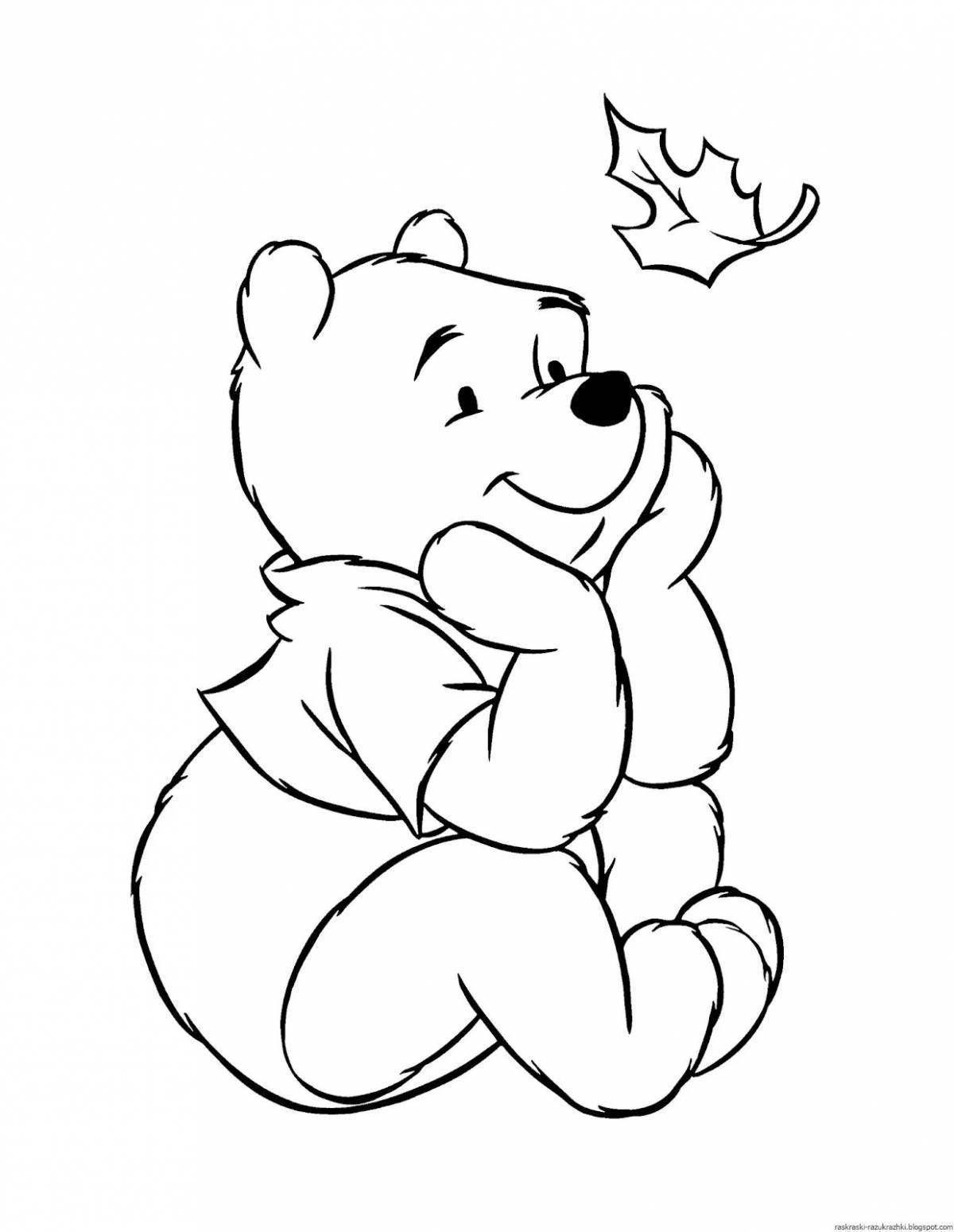 Cute black and white children's coloring book