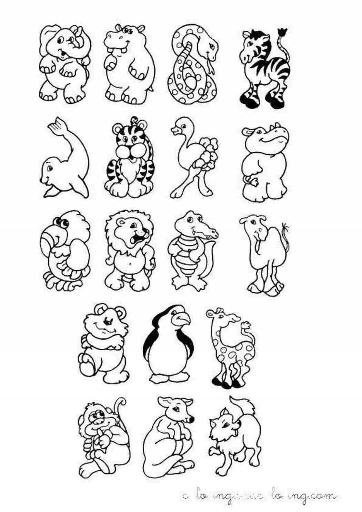 Photo Great coloring pages small animals