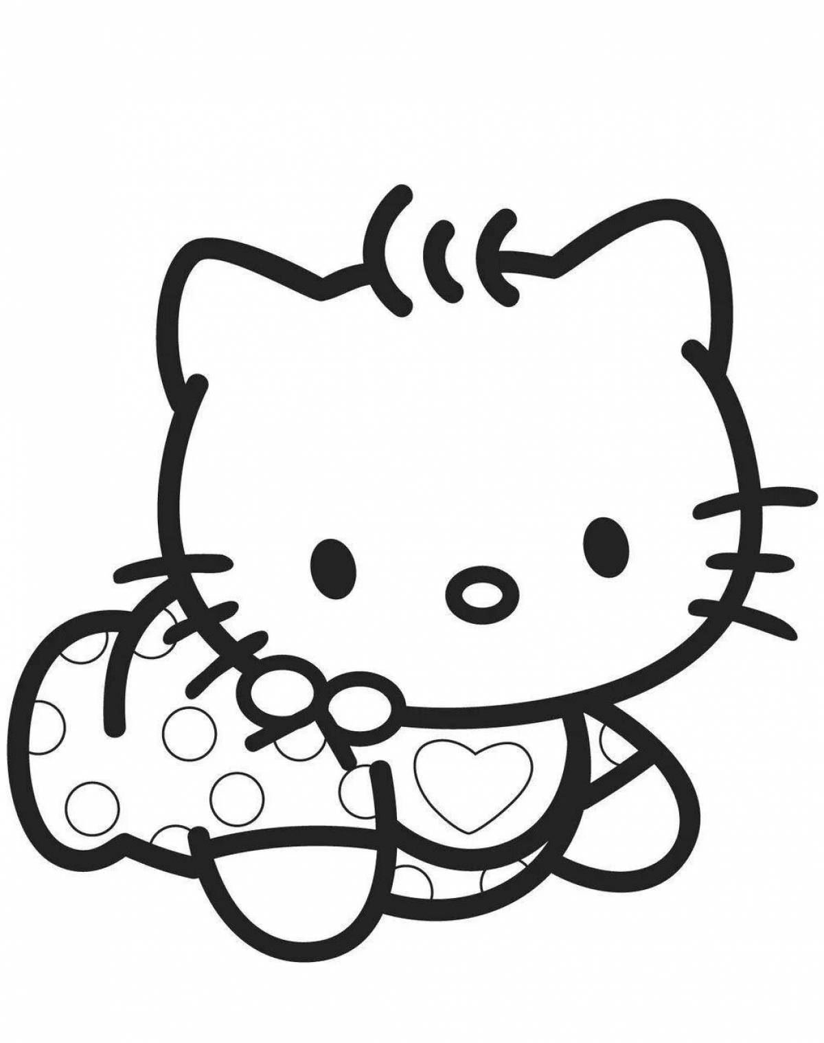 Fabulous stickers hello kitty coloring book