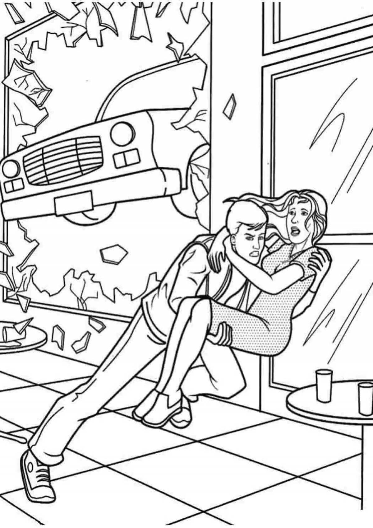 Spider-girl live coloring page