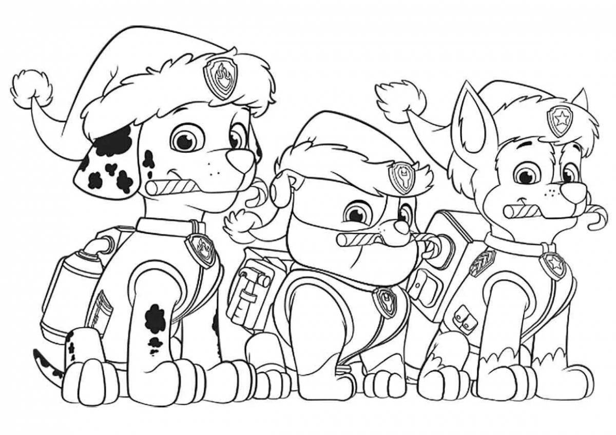 Great coloring paw patrol photo