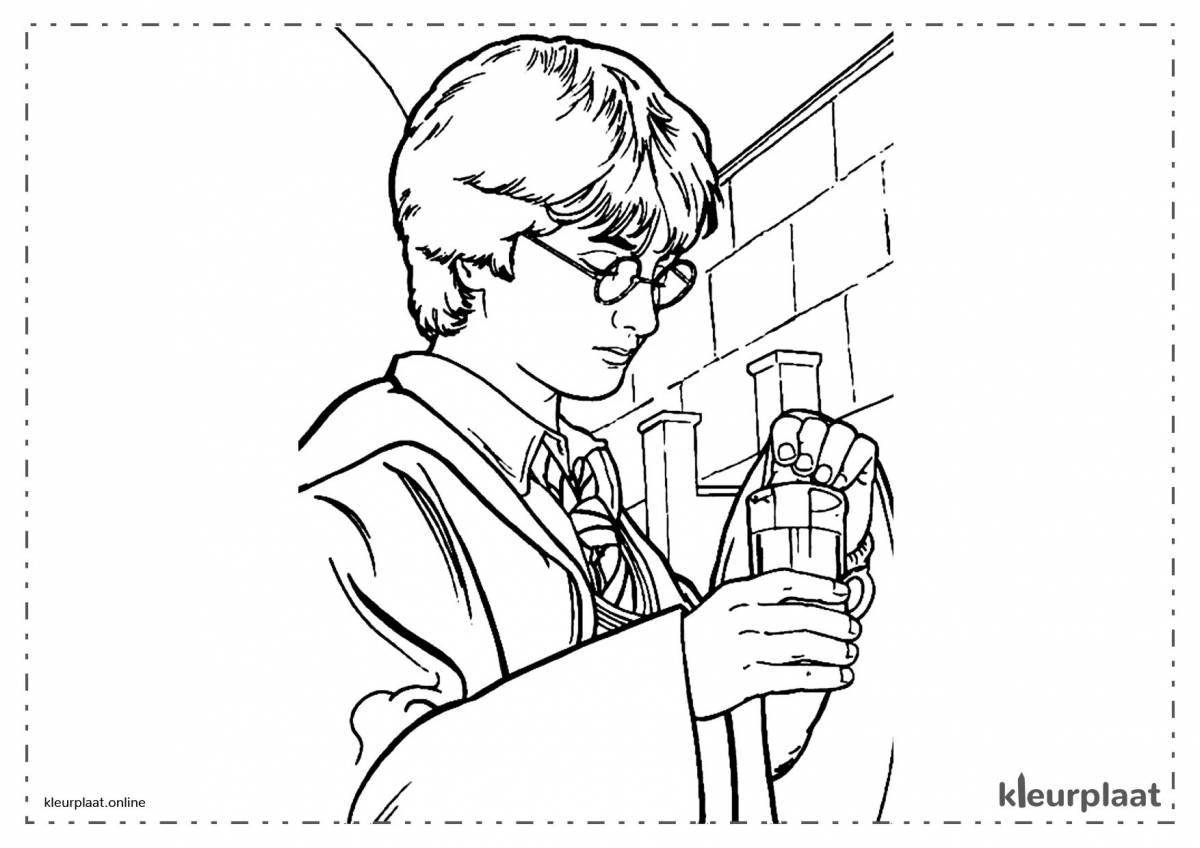 Vivacious coloring page anime harry potter