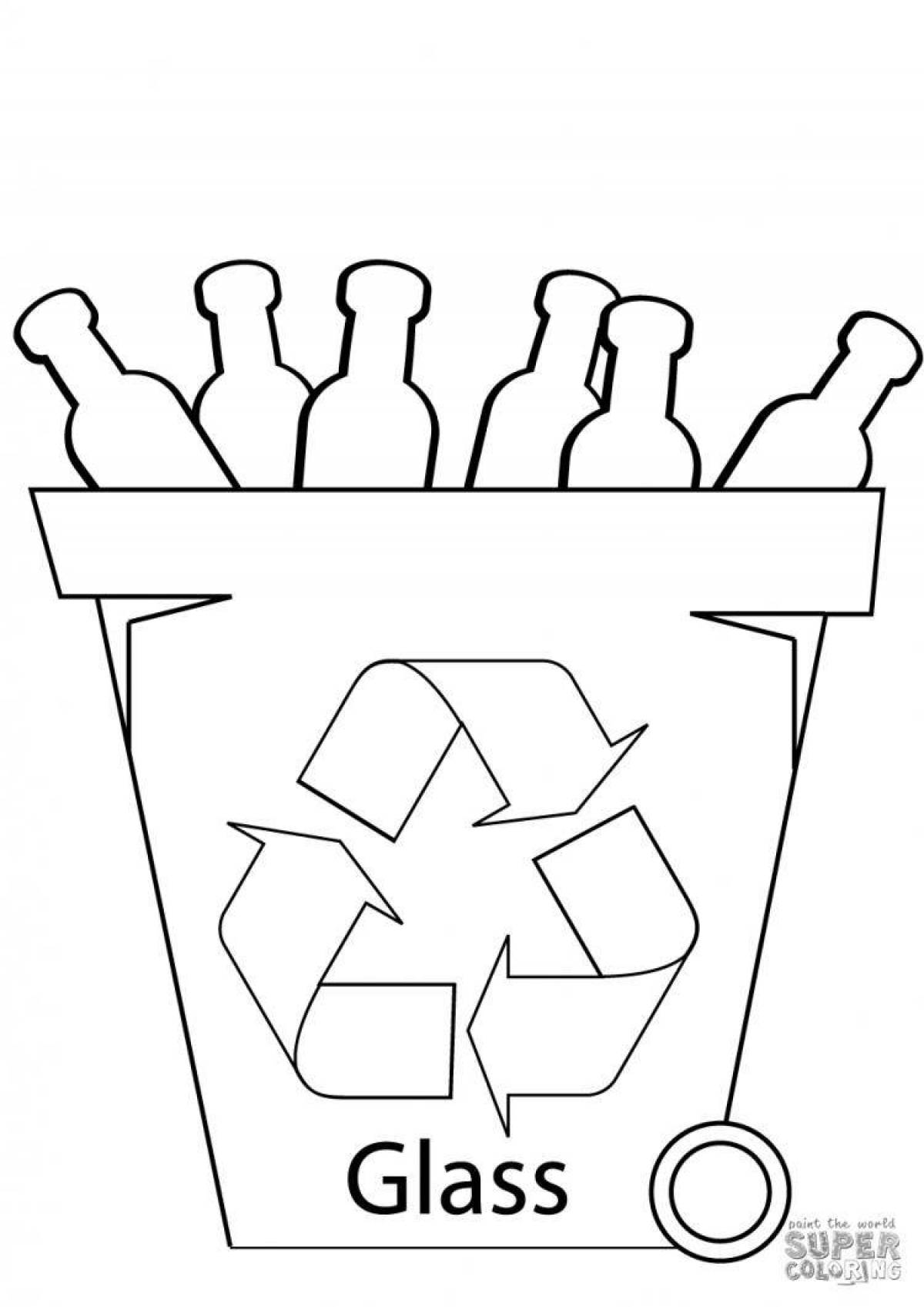 Bright separate waste collection page