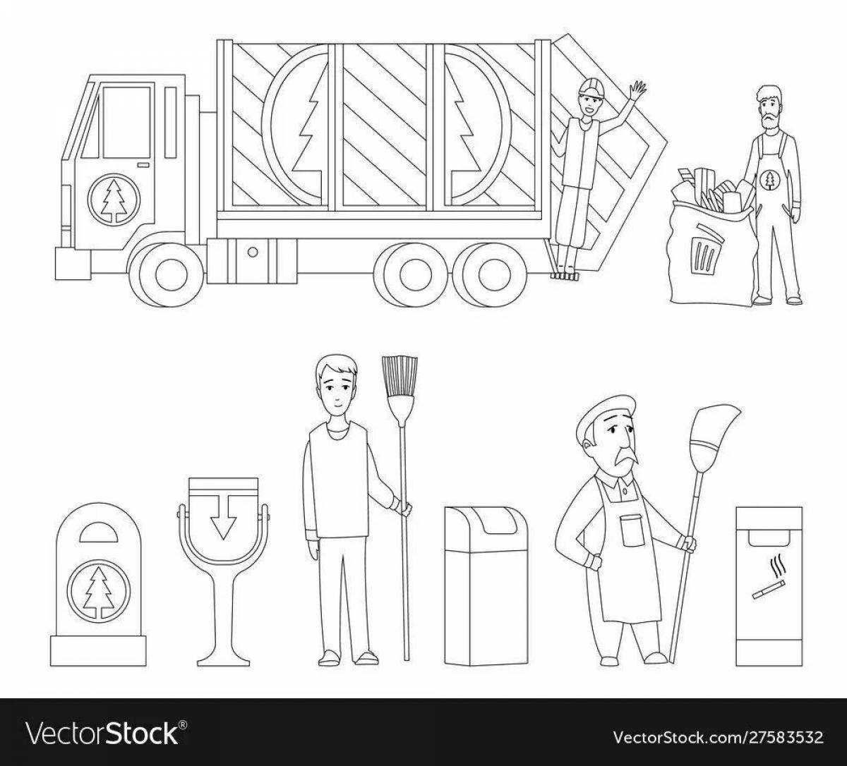 Attractive separate waste collection page