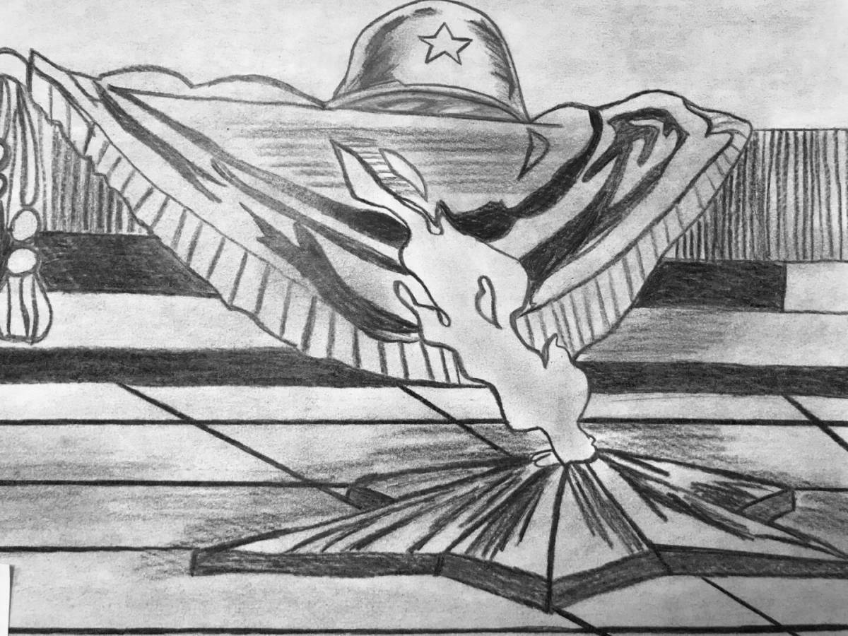 Photo Great coloring monument of glory voronezh