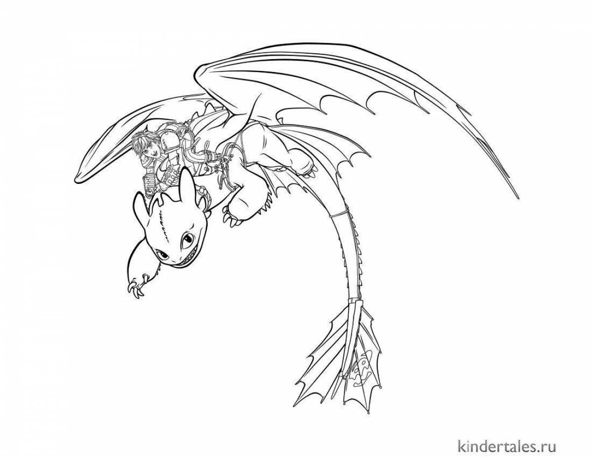 Amazing Toothless by Number Coloring Pages
