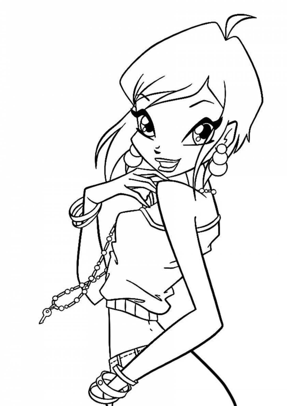 Awesome winx season 4 coloring book