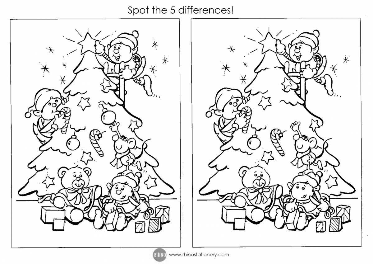 Great winter spot the differences