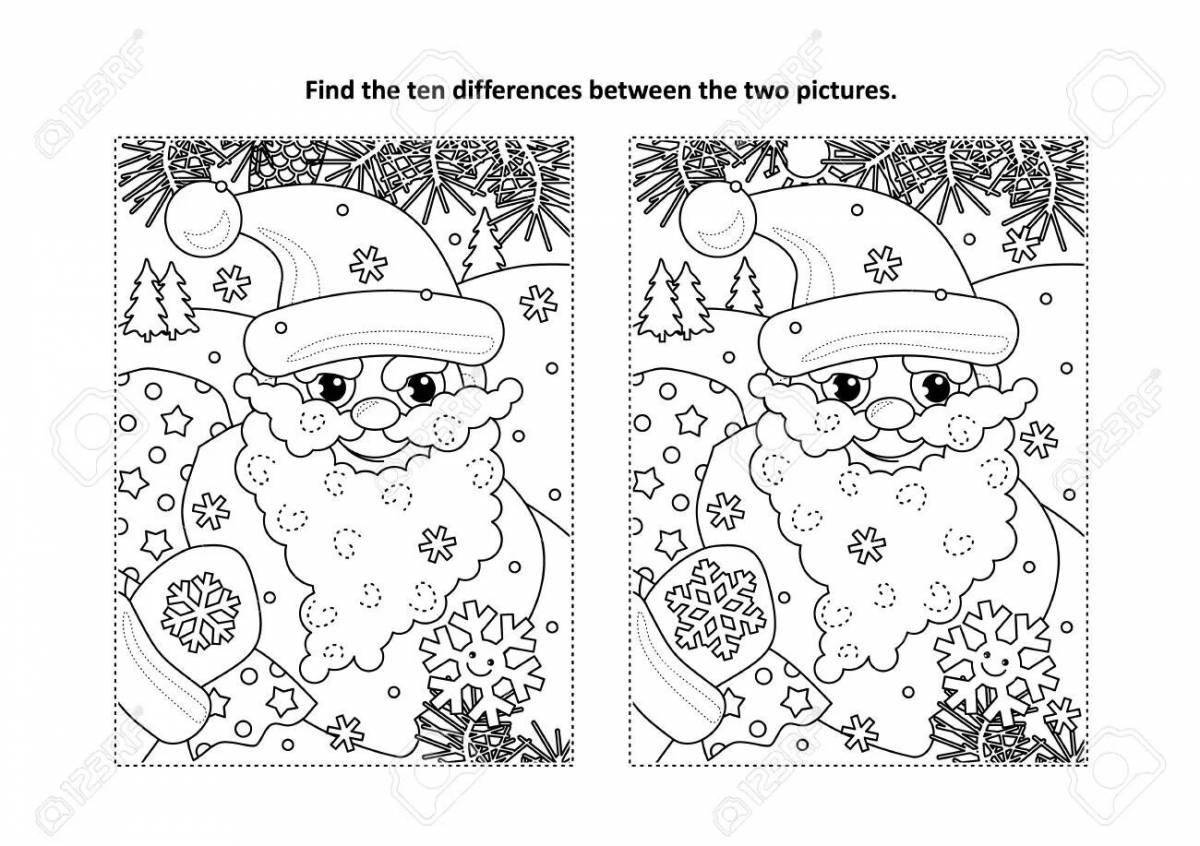 Fantastic winter spot the differences