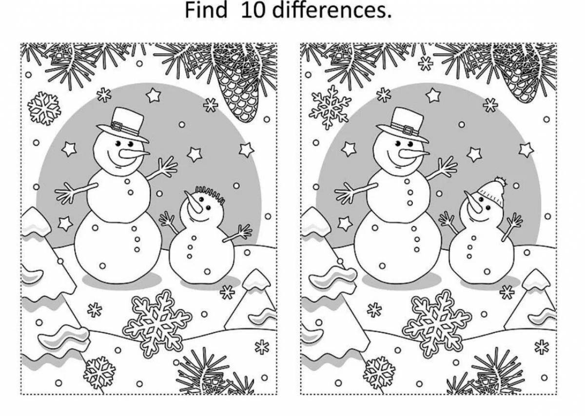 Bright winter spot the difference