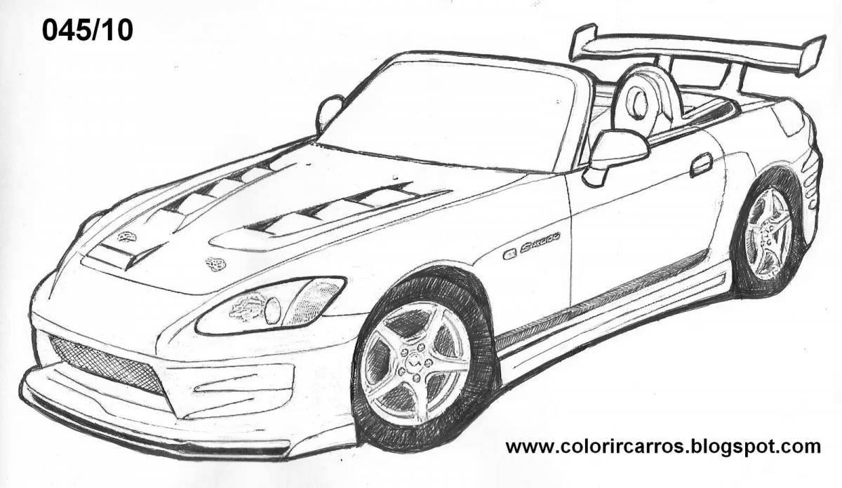 Radiant coloring page supra from afterburner