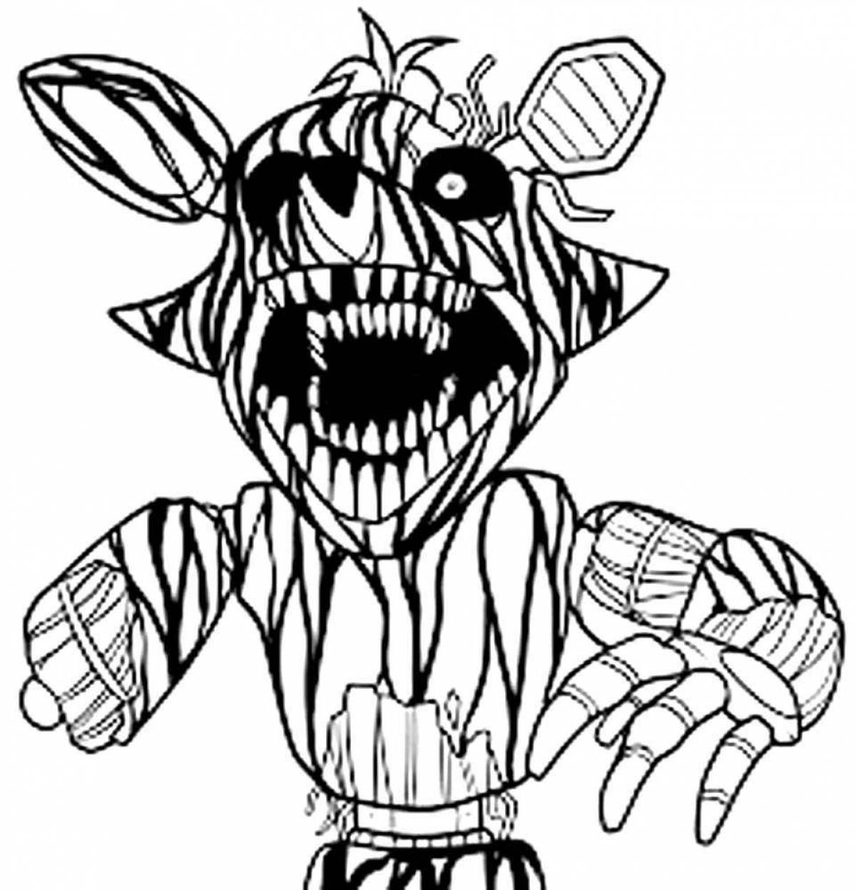 Violent coloring mangle and foxy