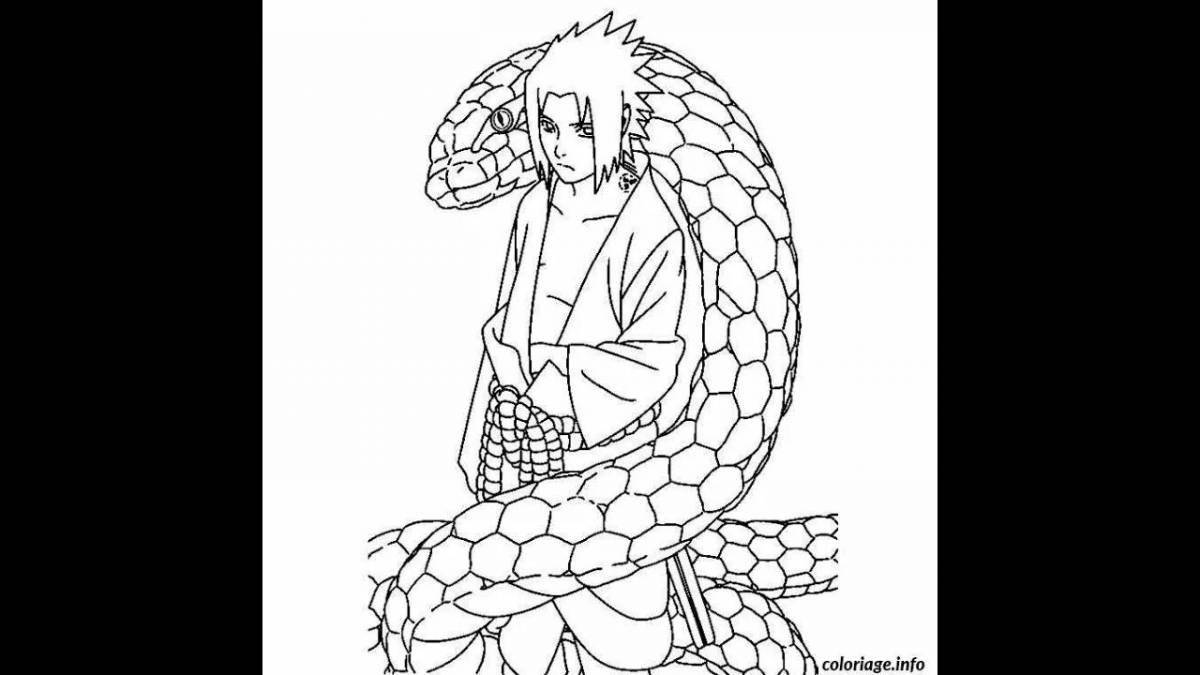 Naruto's outstanding complex anime coloring book