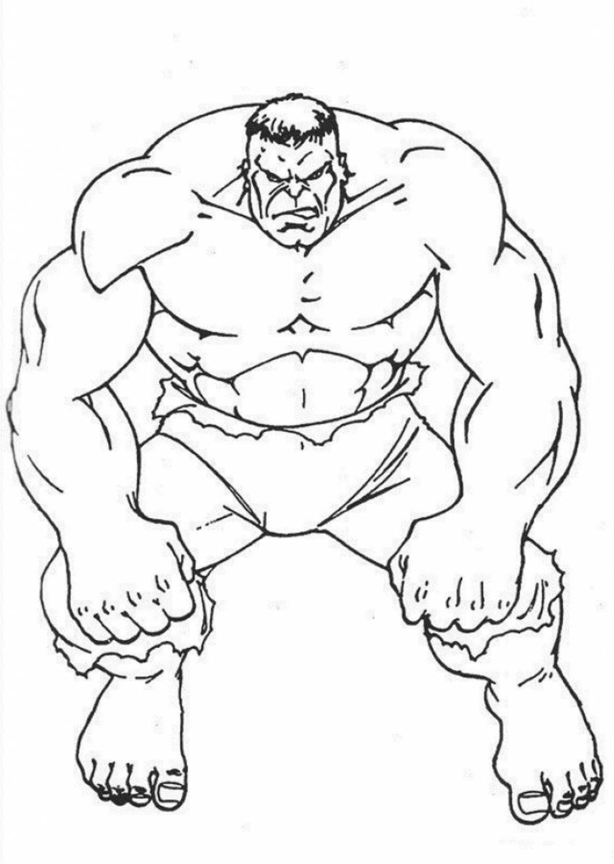 Hulk and Venom art coloring page