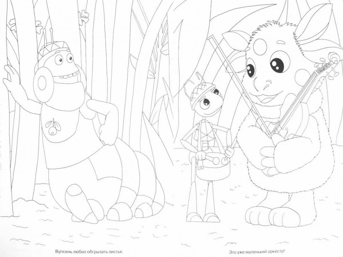 Refreshing Luntik Christmas coloring book