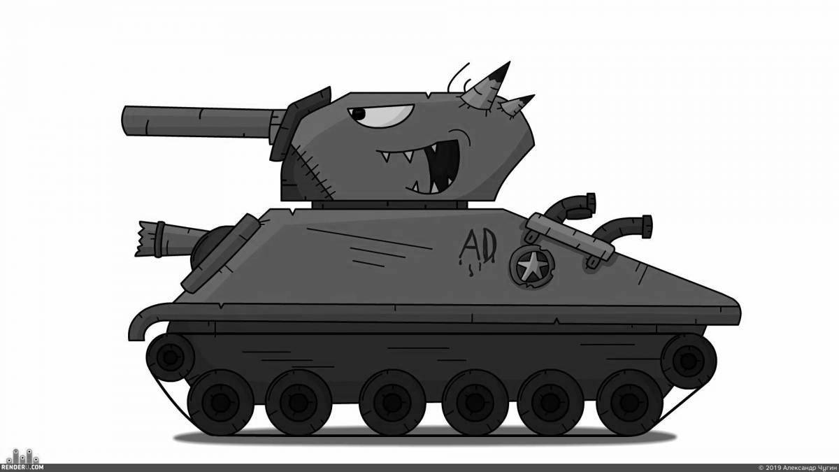 Monster tank dynamic art